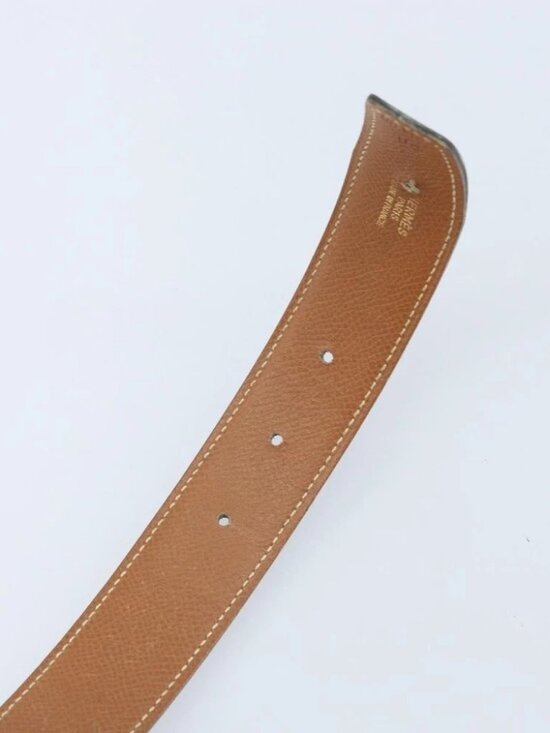 HERMES Constance H belt Belt Leather 31.5\